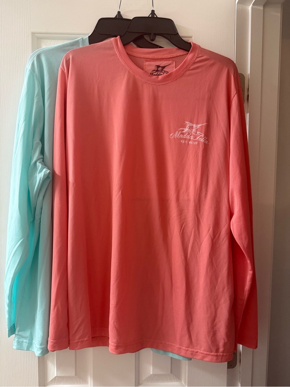 Lot of 2 Madda Fella Suntek UPF 50 Fishing Shirts Men's XL Performance LS